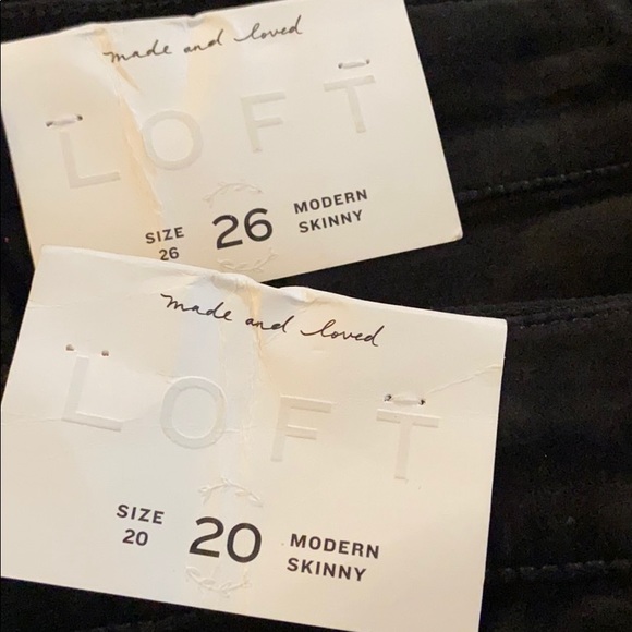 Loft Plus Size Black Velvet Skinny Jeans - Picture 6 of 6